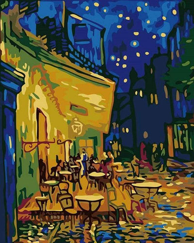 Material Bellas Artes - Pintura - Pintar por números kit cuadro Van Gogh  Noche Estrellada, 40x50cm, Figured'Art