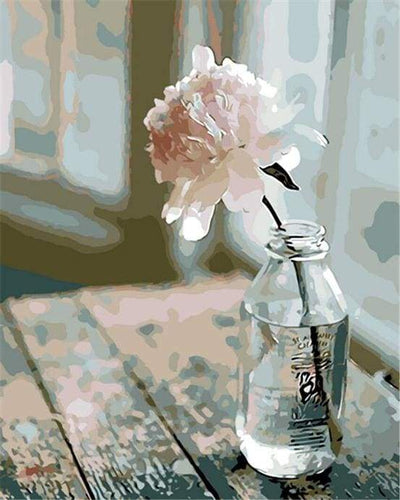  6 Pack Paint by Number for Adults-Paint by Numbers  Flowers,Flower Paint by Number Perfect for Gift Home Wall Decor(6  Pack,8x12inch)