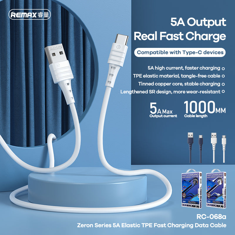 5A fast charging data cable usb to type c
