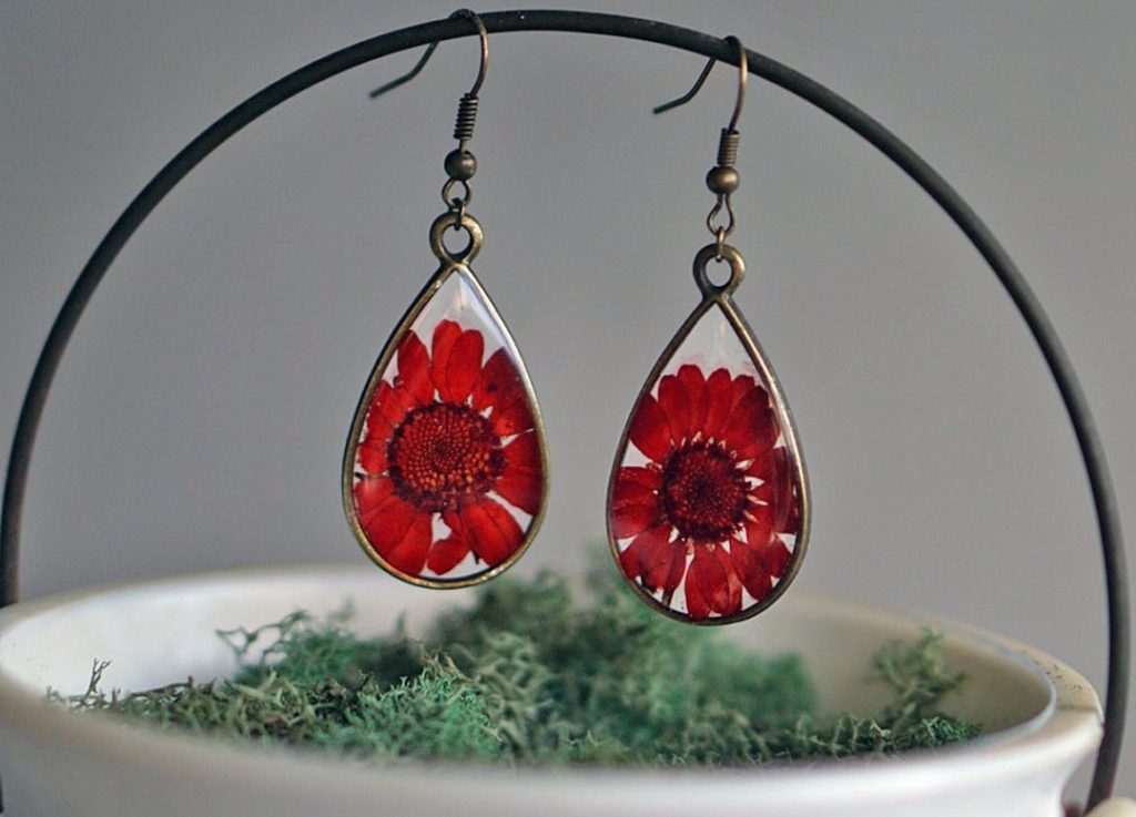 Pretty Pickle red earrings