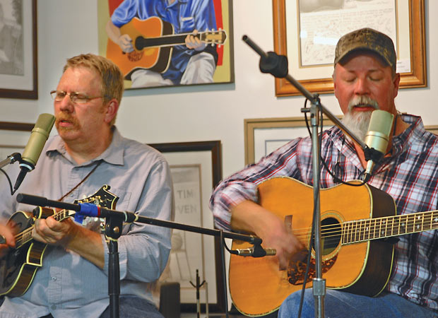Steve Lewis (right) and Scott Freeman at The Front Porch Gallery and Frame Shop.