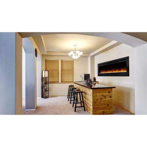 SimpliFire 84" Allusion Linear Recessed Electric Fireplace