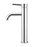Round Tall Basin Mixer Curved - Polished Chrome - MB04-R3-C
