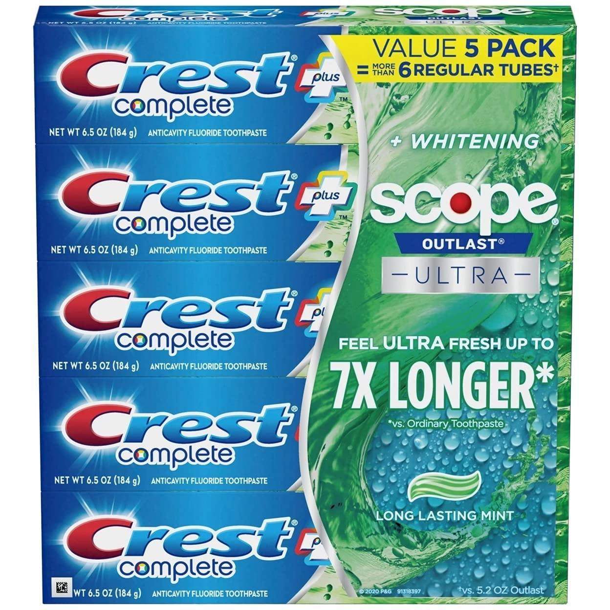 crest complete extra whitening toothpaste