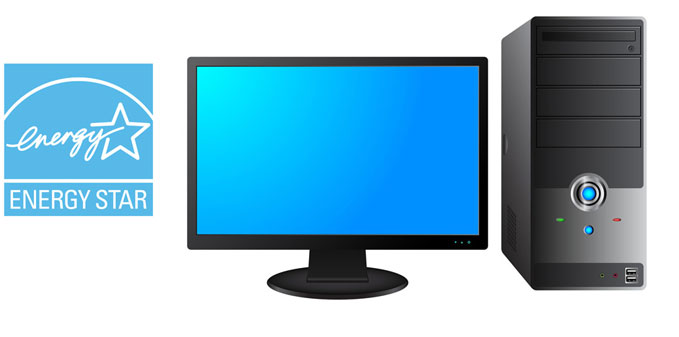 A picture of an energy efficient monitor