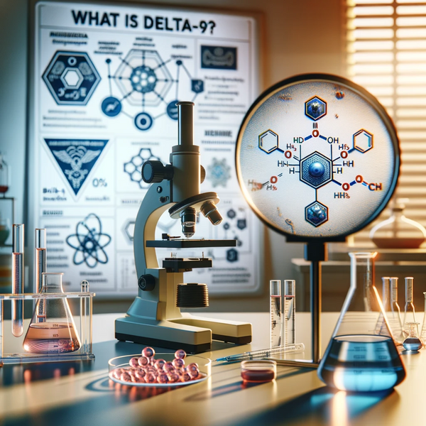 Photo of a well-lit laboratory setting with a microscope, petri dishes, and scientific equipment.