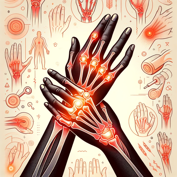 An informative and empathetic illustration of arthritis pain.