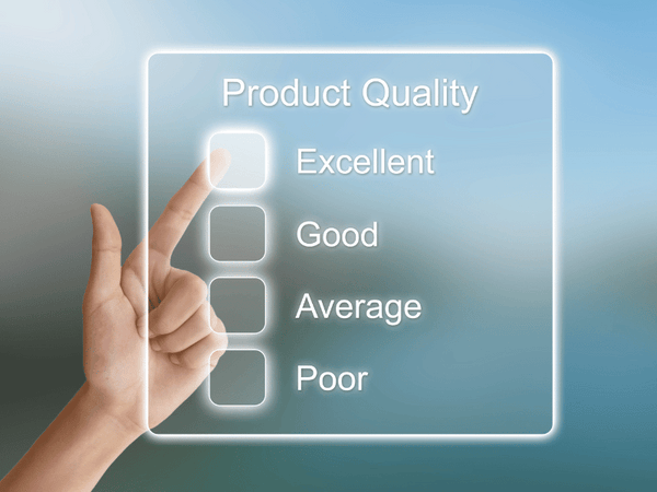 Be mindful of product quality