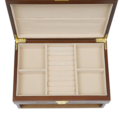 Schmuck Box 3-Tier Schmuck Organiser mit ausziehbaren Schubladen Schmuck Box Geschenk Idee