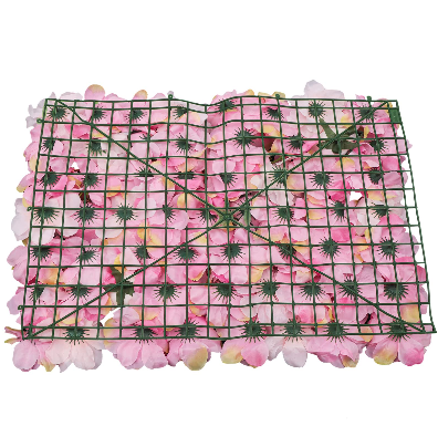 12 Stücke Künstliche Blumenwand Rosenwand DIY Hochzeit Blumen Hintergrund (Dark Pink)