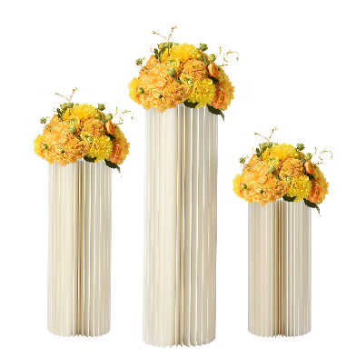 Paket von 3 Hochzeit Centrepieces, 60cm+80cm+100cm hoher Blumenständer, Centrepieces Ständer
