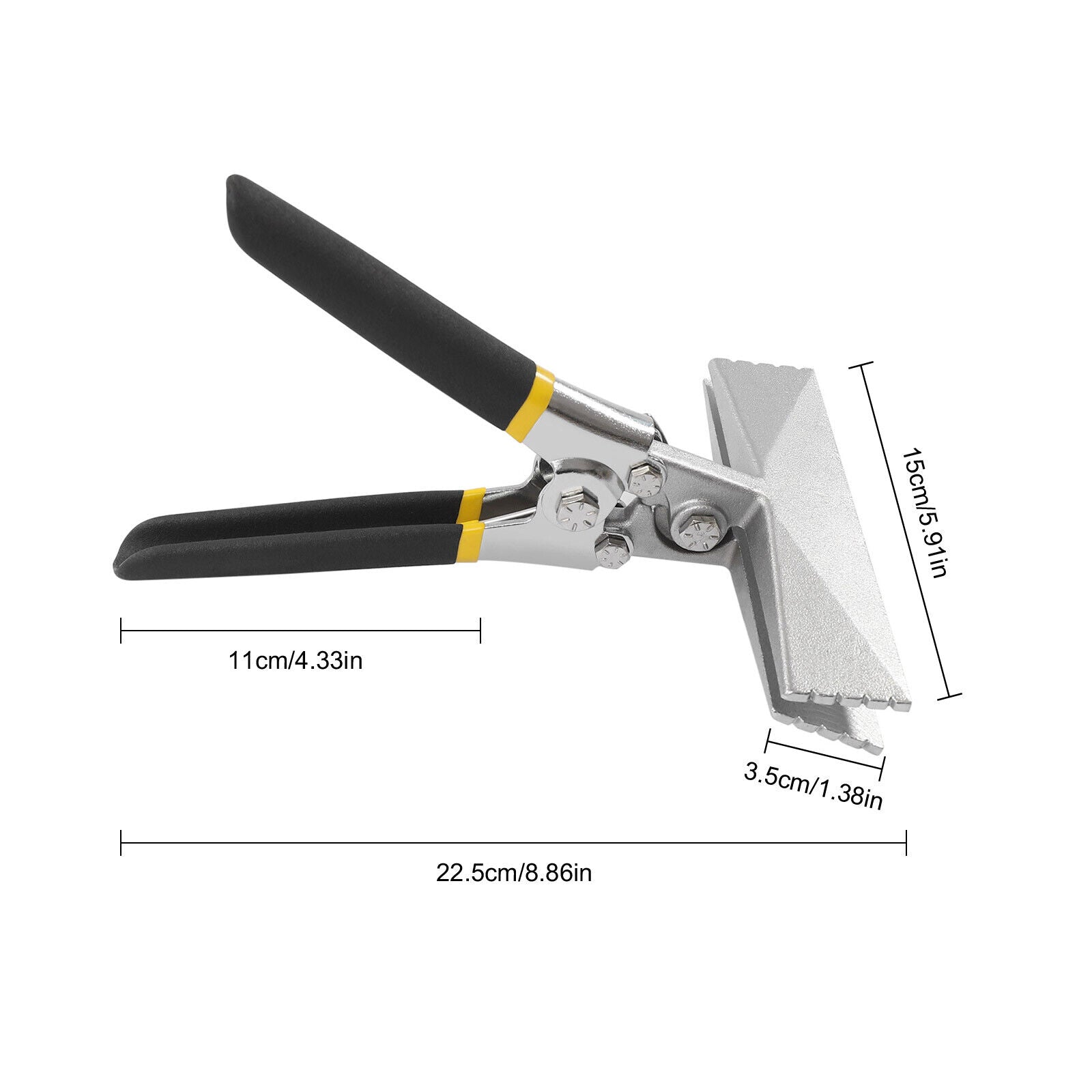 2 Stück Falzzange Abkantzange Blechzange Klempner Biegezange Abgewinkelt 150mm