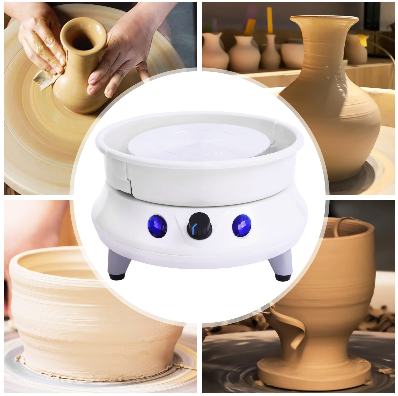 DIY Keramik Lehm Clay Plattenspieler Ton TöPfermaschine TöPferei Pottery Wheel Elektrisch Drehscheibe FüR Kunst Set