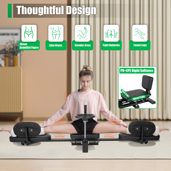 Beinstrecker Maschine, Bein Trainingsgerät Beinspreizer Spagattrainer Yoga Gymnastik Bein Stretching Machine