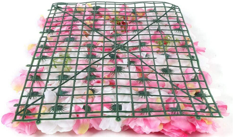 20 Stück 60x40cm künstliche DIY Blumenwandpaneele Dekor Rose Blumenpaneele für Hintergrund Hochzeit