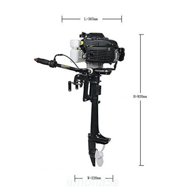 CNCEST 52CC 4-Takt 4 PS Außenborder Outboard Bootsmotor Benzinmotor