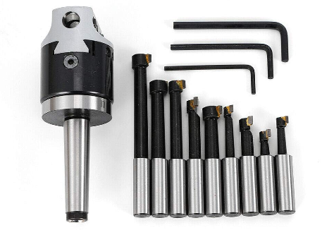 Set di accessori per fresatrice MT2-M10 F1-12 50mm, Accessori per fresatrice con barre di alesatura