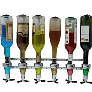 Getränkeportionierer Bar Butler 25ml Wand-Flaschenhalter für 6 Flaschen