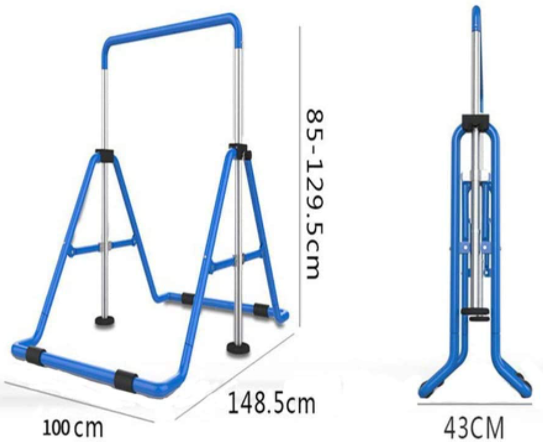 Kinder Gymnastik Reck Stufenbarren Klimmzugstange Turnen Sport Stable Stange 129cm