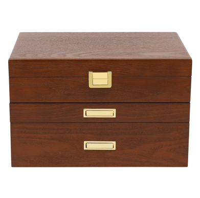 Schmuck Box 3-Tier Schmuck Organiser mit ausziehbaren Schubladen Schmuck Box Geschenk Idee