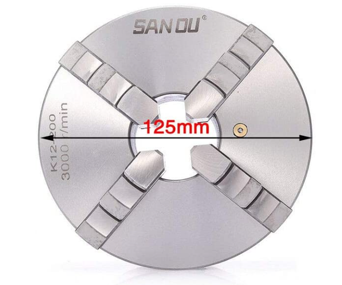 125mm  4-Backen Drehfutter Selbstzentrierendes Drehfutter Holzbearbeitung für Drehmaschinen (125MM)