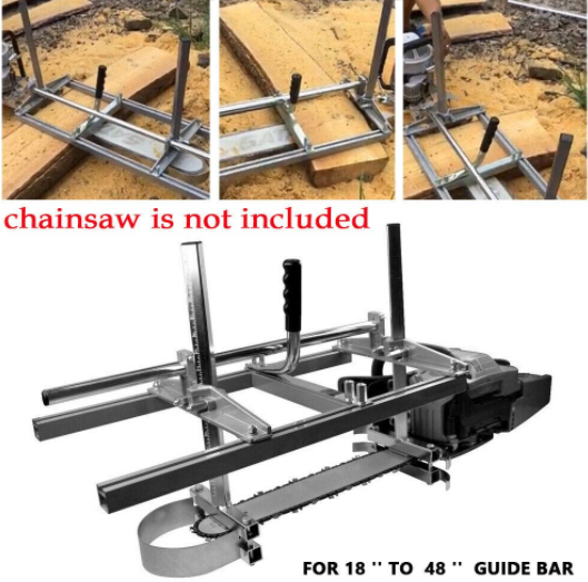 48" Einstellbar ChainSaw Mill Kettensägenmühle Werkzeug Kettensäge Sägehilfe
