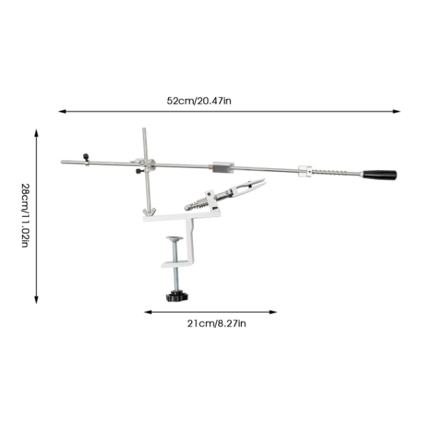 360° Rotation Messerschärfer Flip Design & Einstellbarer Winkel Messerschleifer Messerschaerfer Messerschärfsystem 6 Schärfsteine