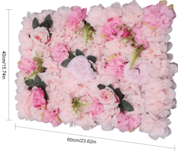 40*60cm 12x Künstliche Blumen Säule Wand Künstliche Blumenwand Rosenwand DIY Hintergrunddekoration 