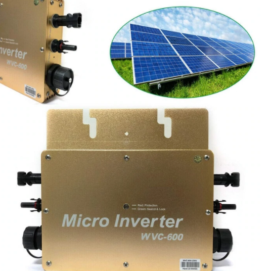 Inverter solare WVC-600W MPPT, micro inverter - cravatta a griglia micro inverter (oro)