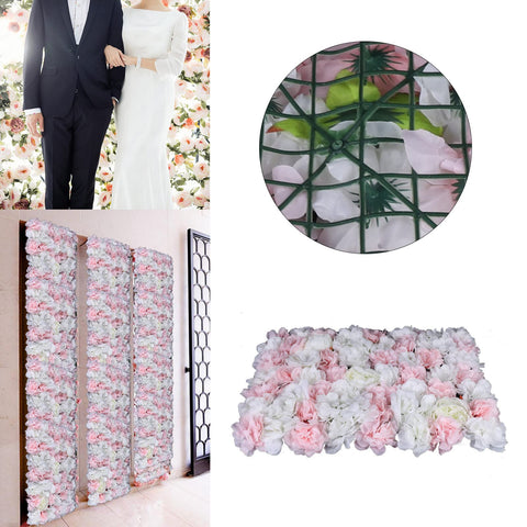 CNCEST 12 Stück Künstliche Blumenwand Rosenwand Für Party Hochzeit Garten Dekor DIY Hintergrund