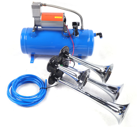 Air Horn Kit 6 Liter mit 150 PSI 12v 6L Luft Kompressor Compressor 4 Trompete