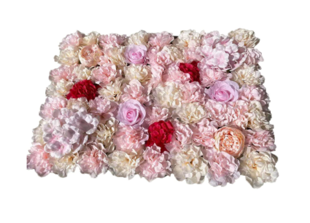 10 Stück Künstliche Blumenwand 40x60cm Blumen Wandpaneel Rosenwand