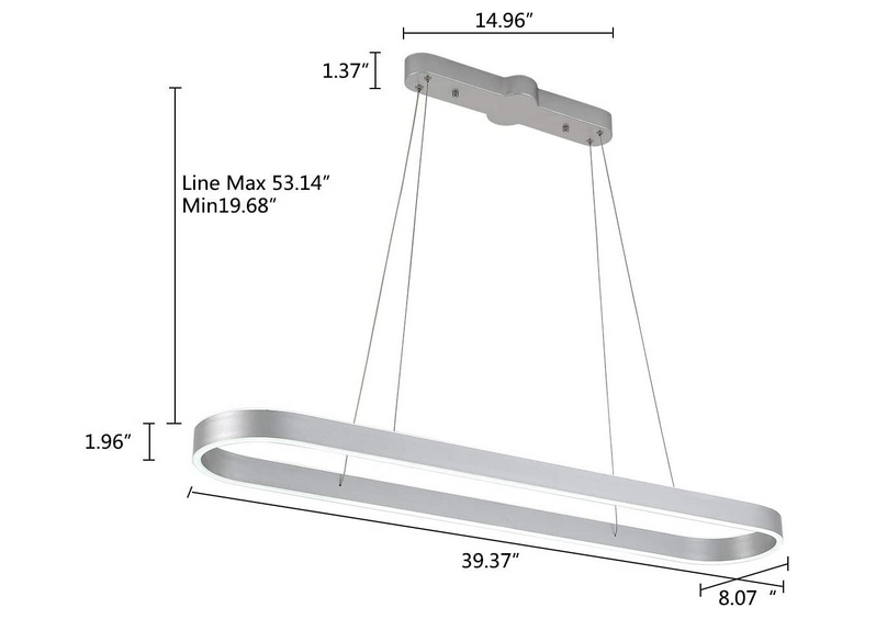 Moderner Billardtisch Deckenlampe Höhenverstellbar Pendelleuchte LED Kronleuchter