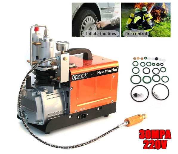 1600W 4500Psi 300Bar 30Mpa Elektrische Hochdruckluftpumpe Luftkompressor Pumpe Satz Luft Kompressor 