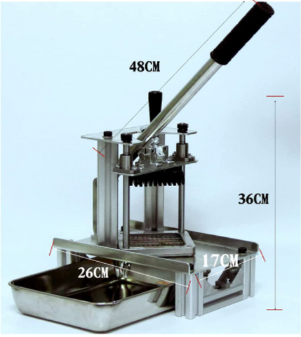 Kartoffelschneider Pommesschneider Edelstahl Pommes Frites Schneider Frites Schneidemaschine Vertikalen Kartoffelchips