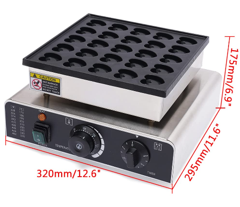 Waffeleisen-Maschine 25-Loch Herzform Dutch Pancake Maker Antihaftbeschichtung Pfannkuchenmacher 850W