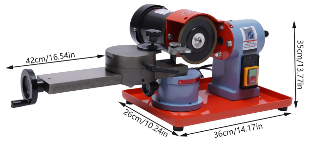 250W Kreissägeblattschärfer Elektrische Rundsägeblattschleifmaschine für Hartmetall HSS Kunststoff Holztisch