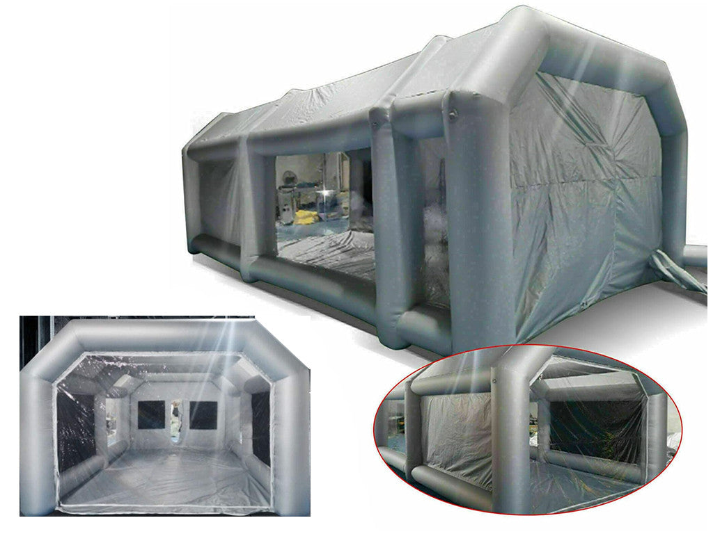 Cabina di verniciatura gonfiabile per tenda da lavoro con finestra trasparente e filtrazione dell'aria
