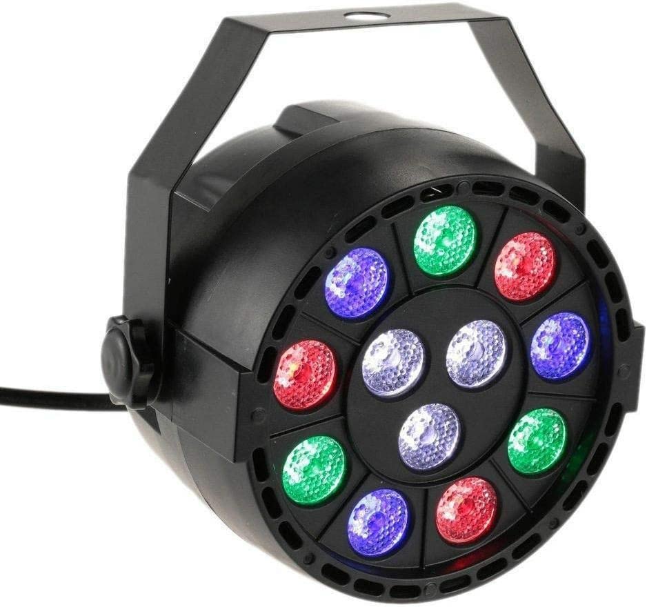 LED Bühnenlicht Par Scheinwerfer DMX512 12LED RGBW Bühnenbeleuchtung mit Beleuchtung Lichteffekt für Stage Lights Disco DJ Party Show Bar(4 stück)