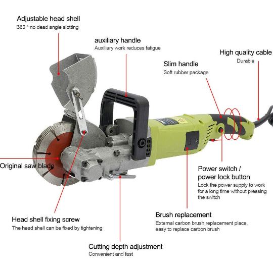 4000 Elektrische Wandjäger Nutschneidemaschine Schlitzmaschine Wandschlitzmaschine