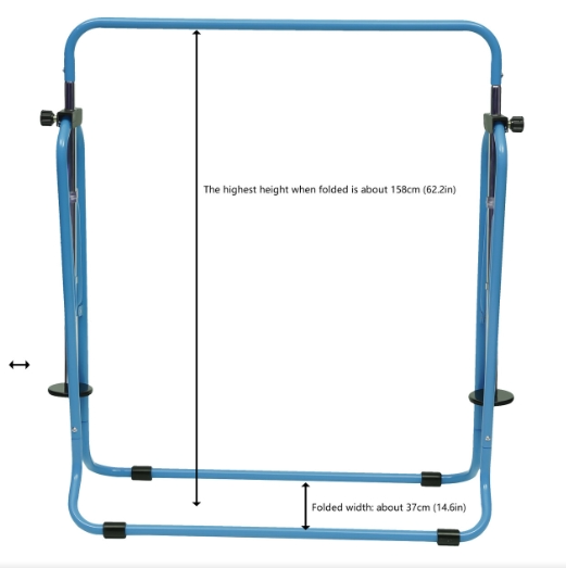 Kinder Gymnastik Reck Stufenbarren Klimmzugstange Turnen Sport Stable Stange 129cm