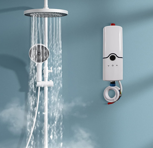 3500-5500W Mini Instant Warmwasserbereiter, 30-65℃ Tankless Durchlauferhitzer Wandhängend für Badezimmer Küche
