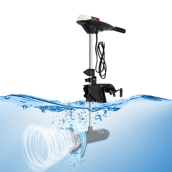 CNCEST  600W 12V 65LB Elektromotor Bootsmotor Trolling Motor Schlauchboot