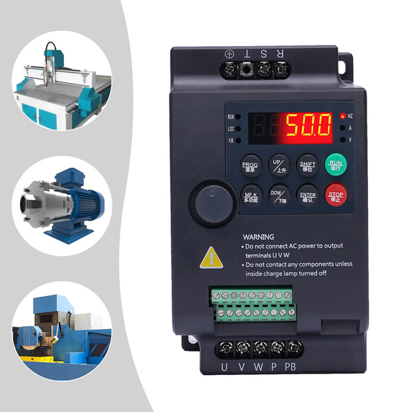 220V- AC Einphasen-Frequenzumrichter Geregelte Wechselrichter für Spindelmotor-Geschwindigkeitssteuerung-Einphasiger Eingang