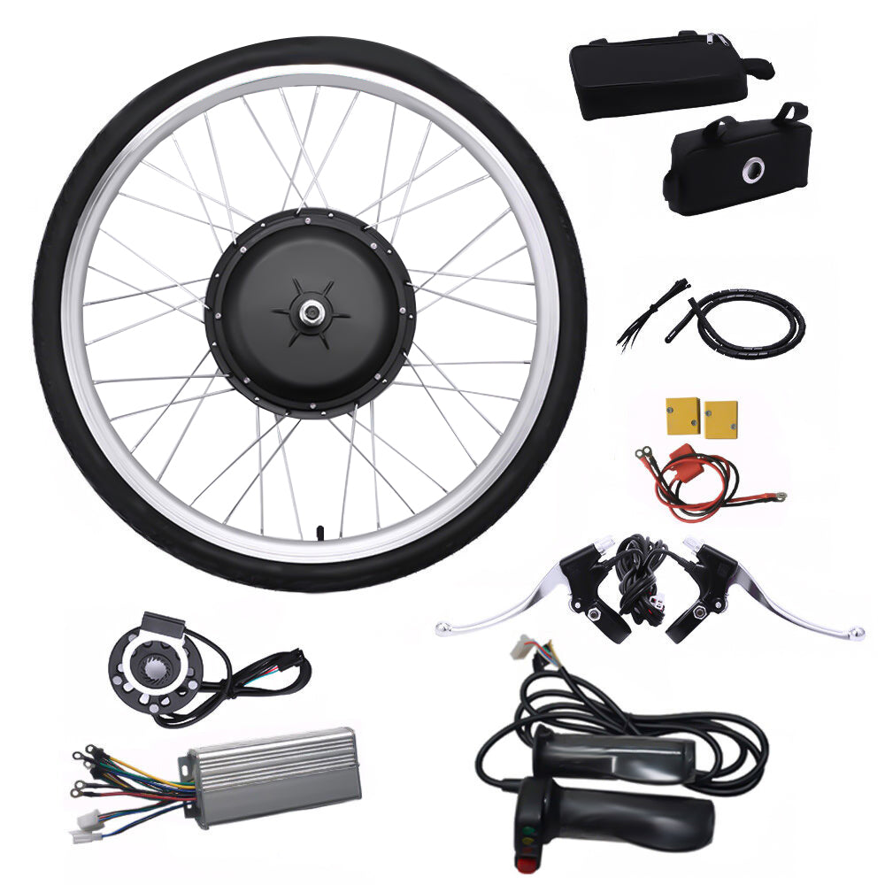 26" Elektro-Fahrrad Umbausatz Kit für Vorderrad E-Bike Conversion Kit 36V 250W