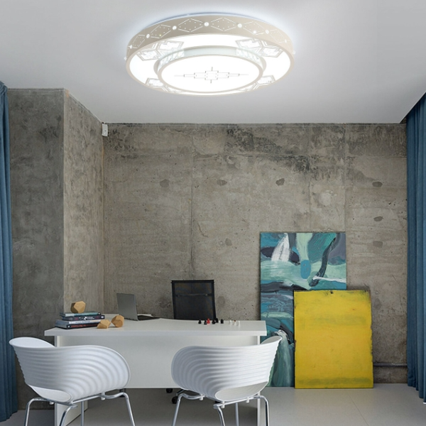 60cm LED Deckenleuchte Dimmbar Deckenlampe 3-Farbige Wohnzimmer Arbeitszimmer