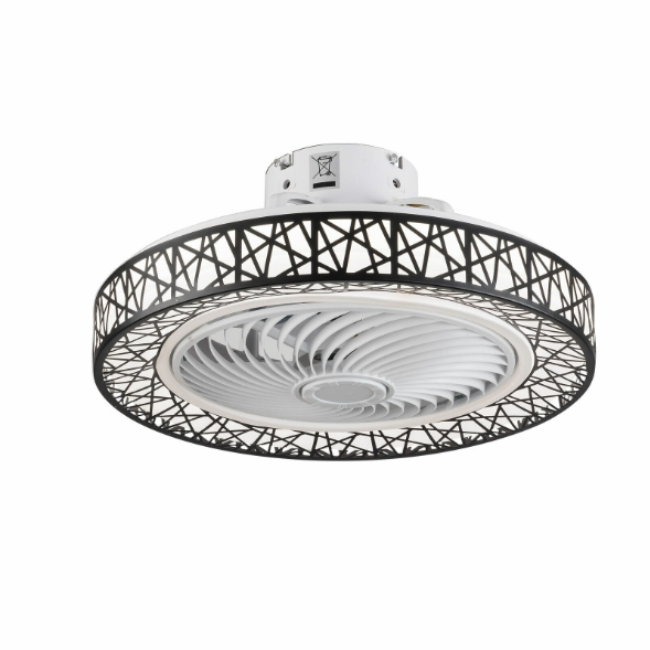 46W LED Lüfter Lampe Kronleuchter Deckenventilator Licht 3 Farben Dimmbar Mit Fernbedienung