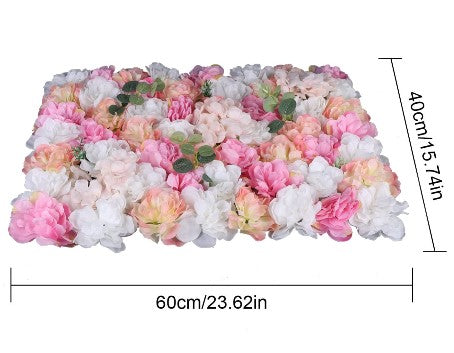 Künstliche Blumenwand Seidenblume Künstliche Blumenwand Panel Seidenblume Rosenwand Hochzeit Straße Dekor