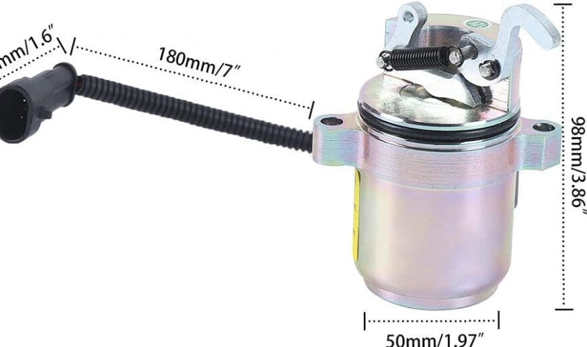 Magnetventil, 12V Profi Stopmagnet Absteller Abstellmotor Solenoid Abstellmagnet für F2L2011