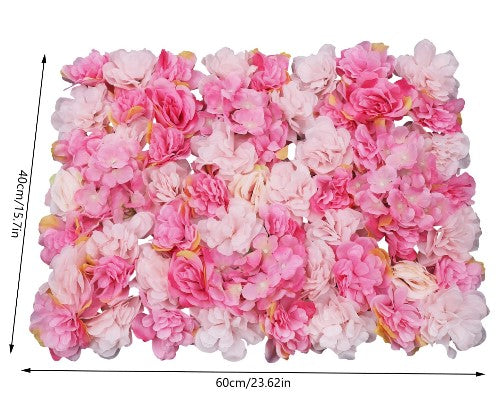 Künstliche Blumen Säule Wand, 6X Künstliche Blumenwand Rosenwand DIY Schöne Hintergrunddekoration Kunstblumen Panel